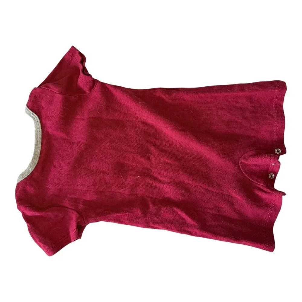 Harry Potter Romper Baby 12M I'm A Keeper Hedwig Grey Red 2pc Set Snaps summer‎